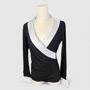 White House Black Market Office Siren Long Sleeve Top